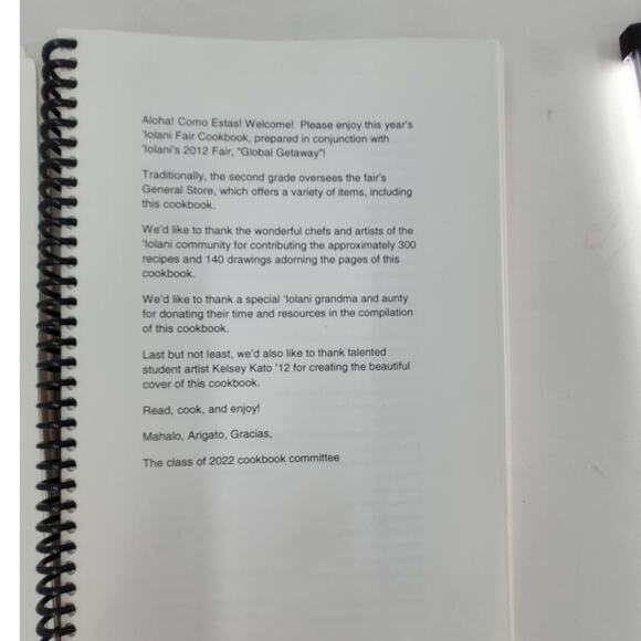 Vintage Hawaiian Spiral Bound Recipe Cookbooks Set of 3 - Picture 5 of 10